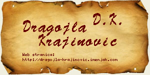 Dragojla Krajinović vizit kartica